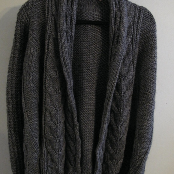 ELSAMANDA ANTHROPOLOGIE Cable Knit Cardigan M - Picture 6 of 14